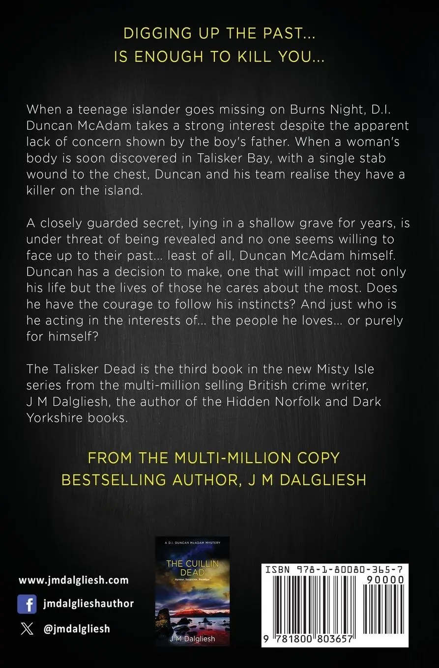 Rückseite: 9781800803657 | The Talisker Dead | A D.I. Duncan McAdam Mystery | J M Dalgliesh