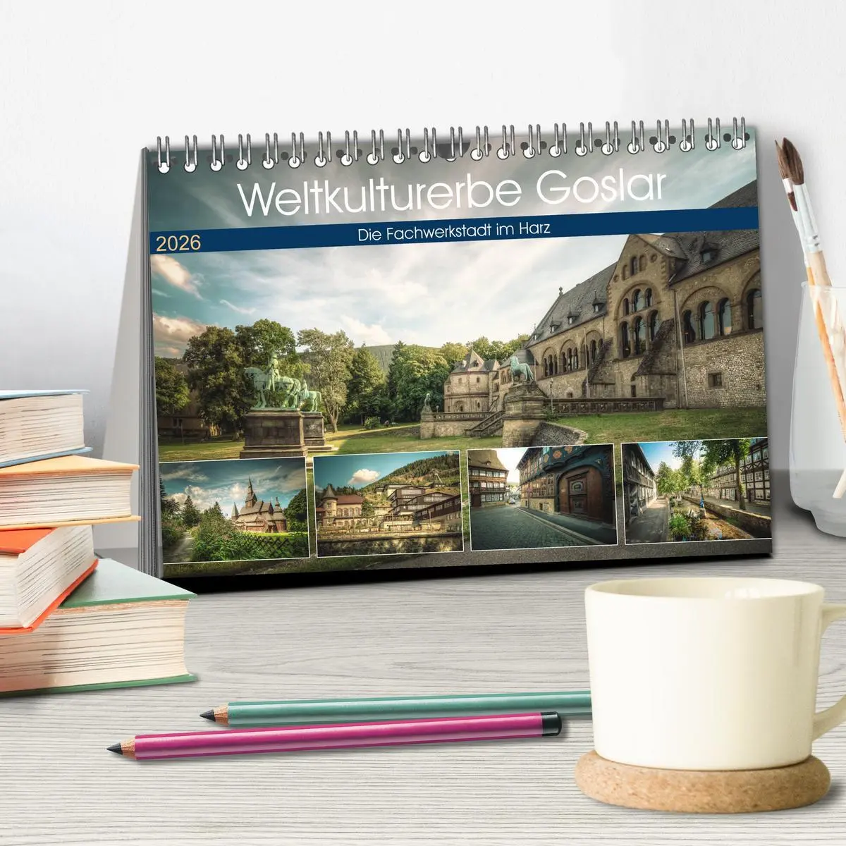 Bild: 9783457863657 | Weltkulturerbe Goslar (Tischkalender 2026 DIN A5 quer), CALVENDO...