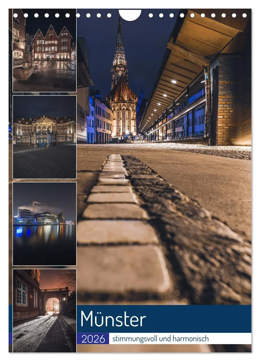Cover: 9783516333657 | Münster - stimmungsvoll und harmonisch (Wandkalender 2026 DIN A4...