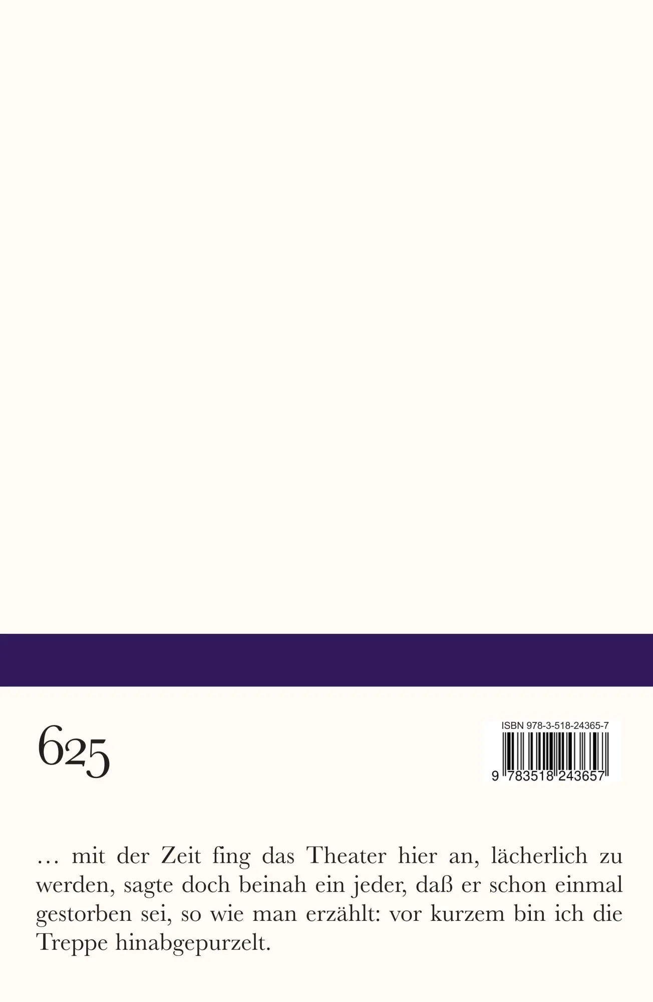 Rückseite: 9783518243657 | Das doppelte Gesicht | Drei Erzählungen | Hermann Lenz | Taschenbuch