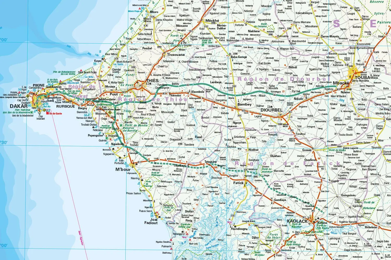 Bild: 9783831773657 | Reise Know-How Landkarte Senegal, Gambia 1 : 550 000 | GmbH | 2 S.