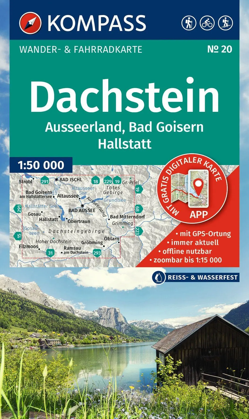 Cover: 9783991543657 | KOMPASS Wanderkarte 20 Dachstein, Ausseerland, Bad Goisern,...