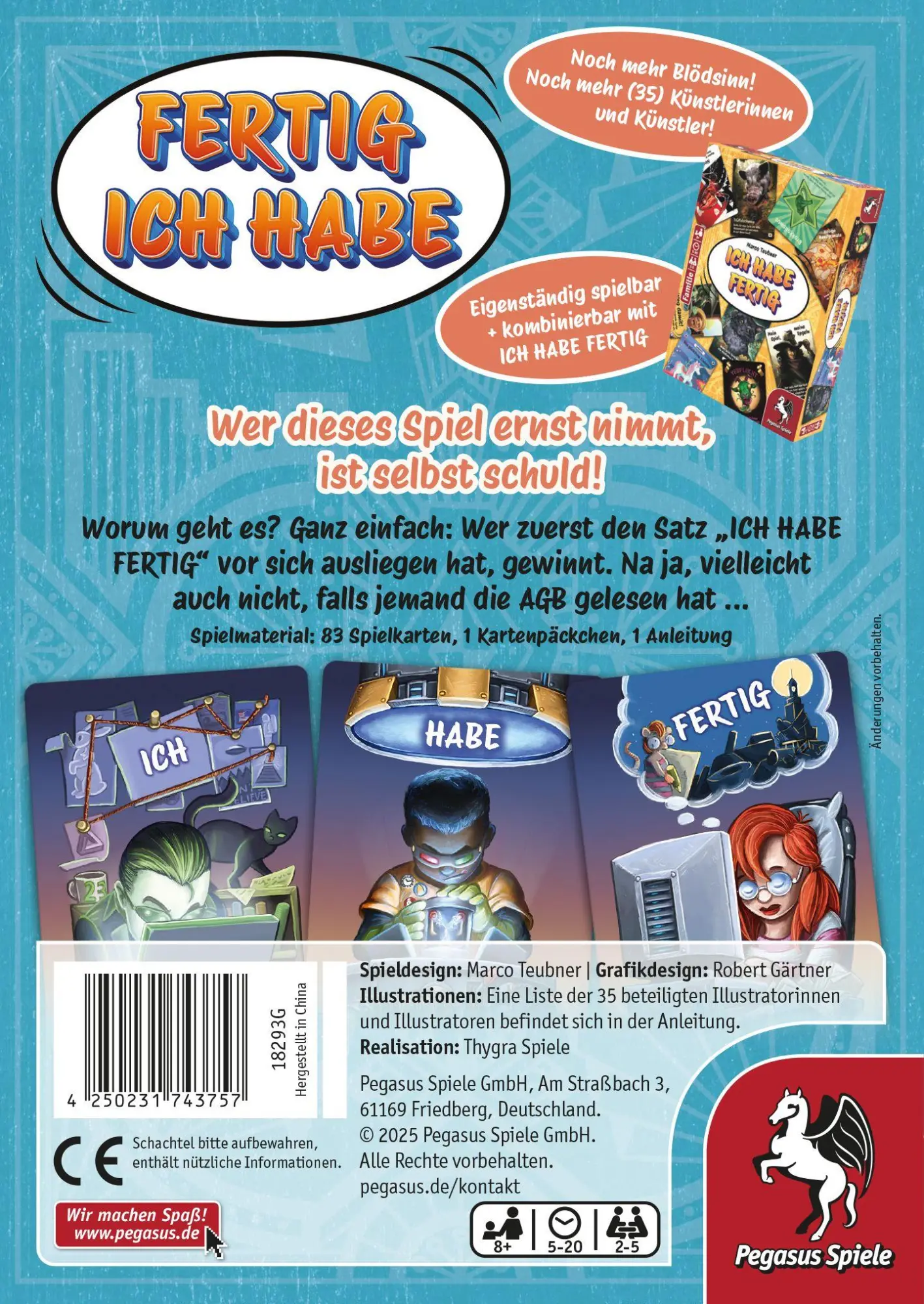 Bild: 4250231743757 | FERTIG ICH HABE | Spiel | 18293G | Deutsch | 2025 | EAN 4250231743757
