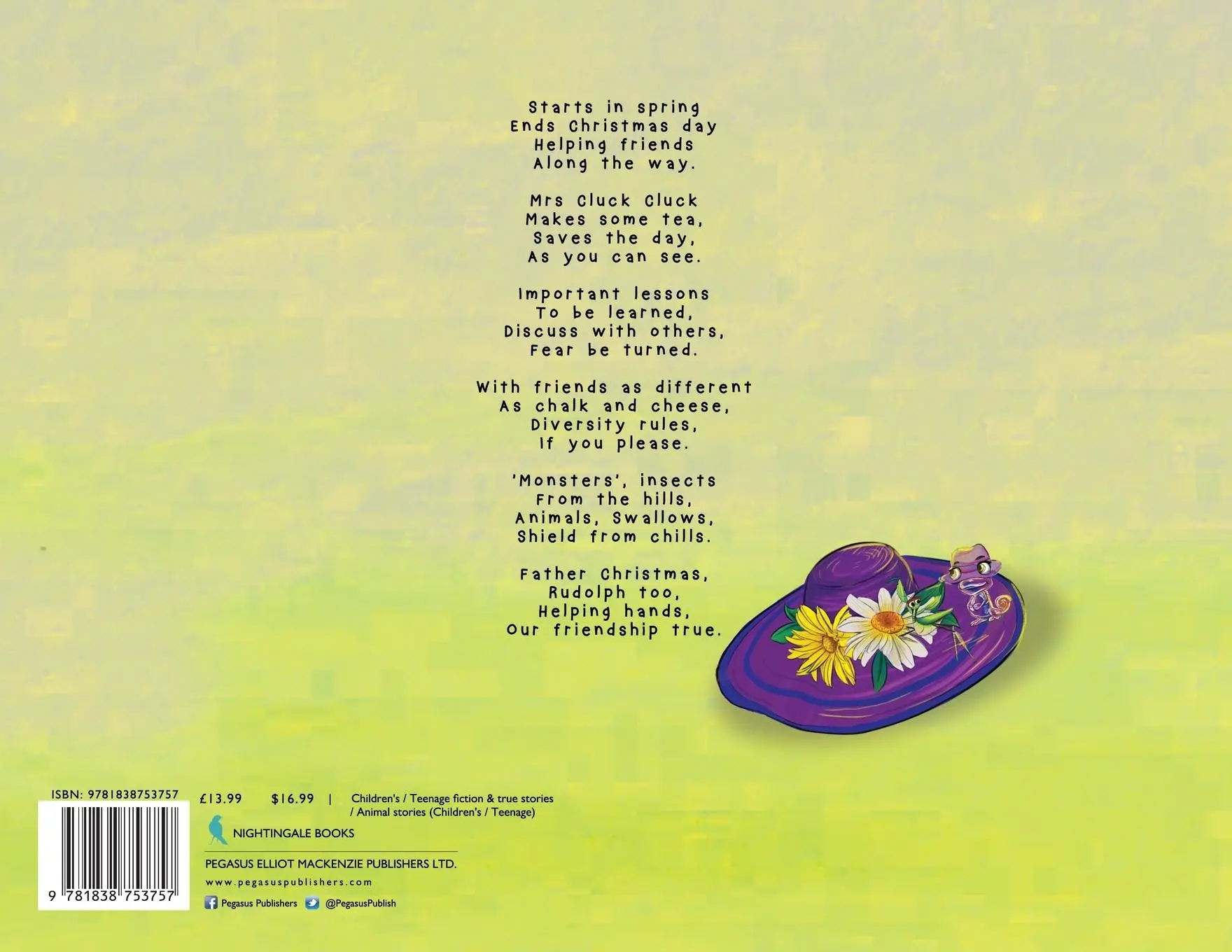 Rückseite: 9781838753757 | Mrs. Cluck Cluck Saves the Day (with a cup of tea) | Barbara Brown