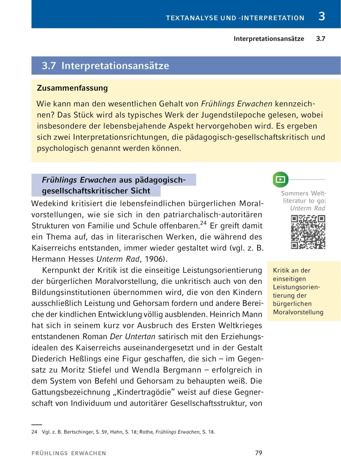 Bild: 9783129303757 | Frühlings Erwachen von Frank Wedekind - Textanalyse und Interpretation
