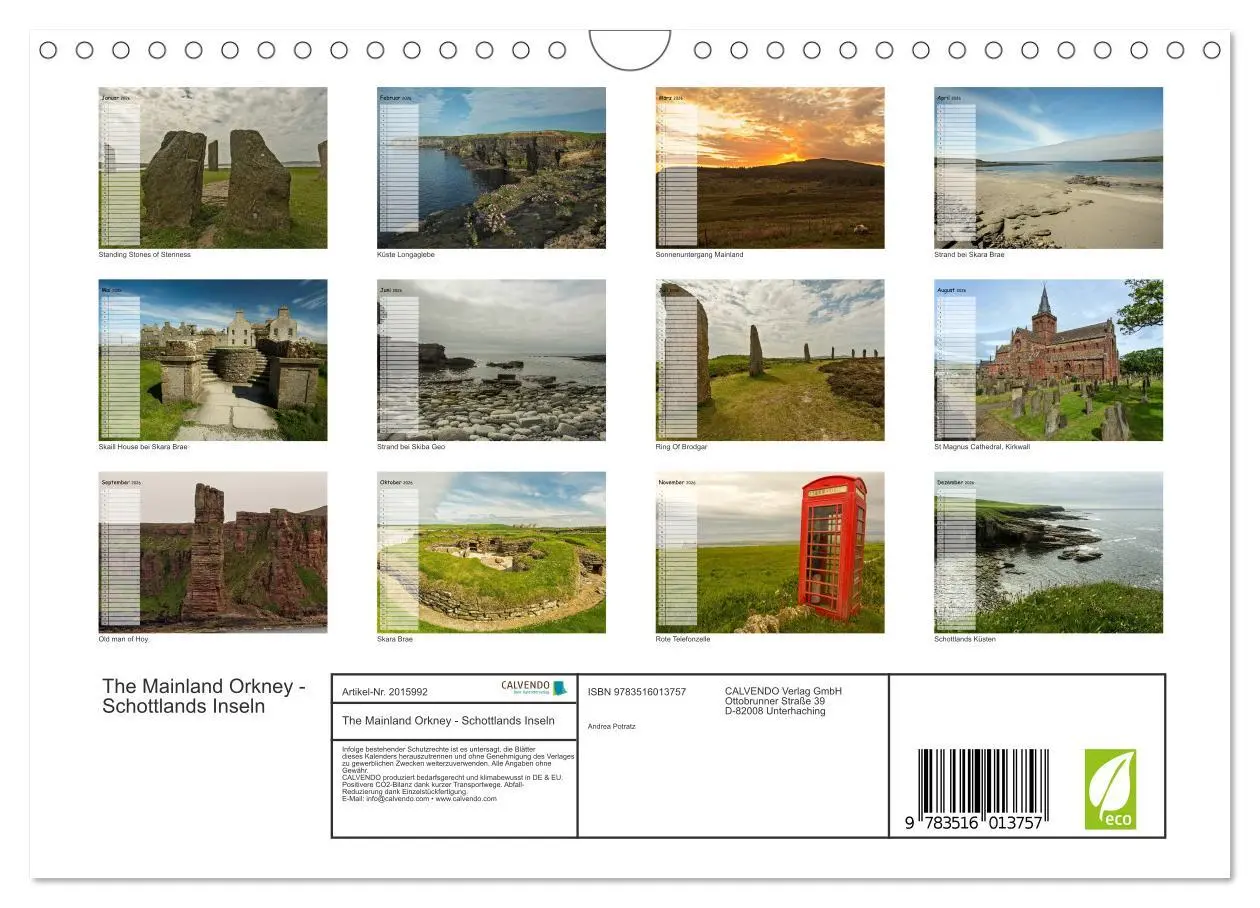 Bild: 9783516013757 | The Mainland Orkney - Schottlands Inseln (Wandkalender 2026 DIN A4...