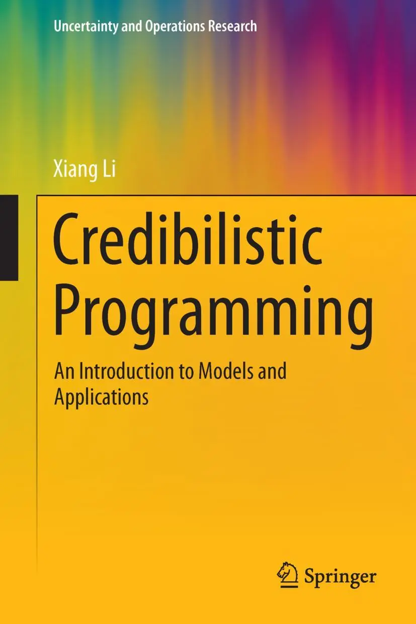 Cover: 9783642363757 | Credibilistic Programming | An Introduction to Models and Applications