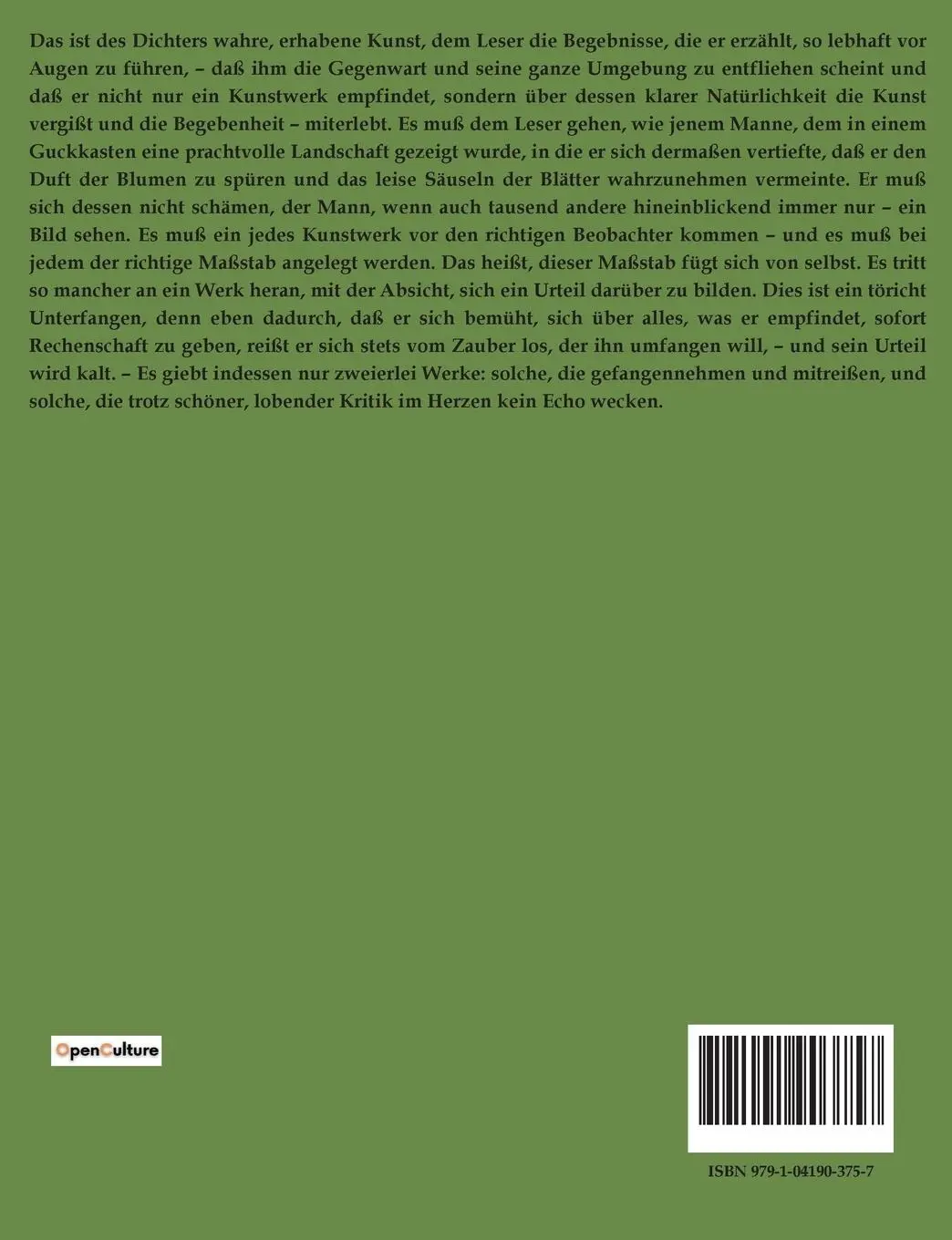 Rückseite: 9791041903757 | Von Kunst-Dingen | Rainer Maria Rilke | Taschenbuch | 266 S. | Deutsch