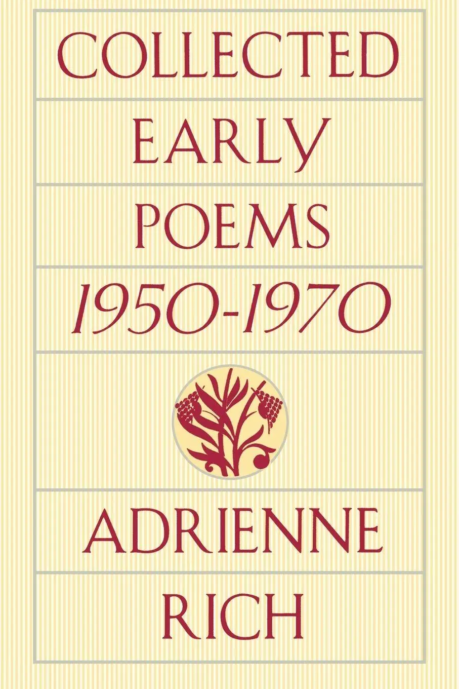 Cover: 9780393313857 | Collected Early Poems | 1950-1970 | Adrienne Cecile Rich | Taschenbuch