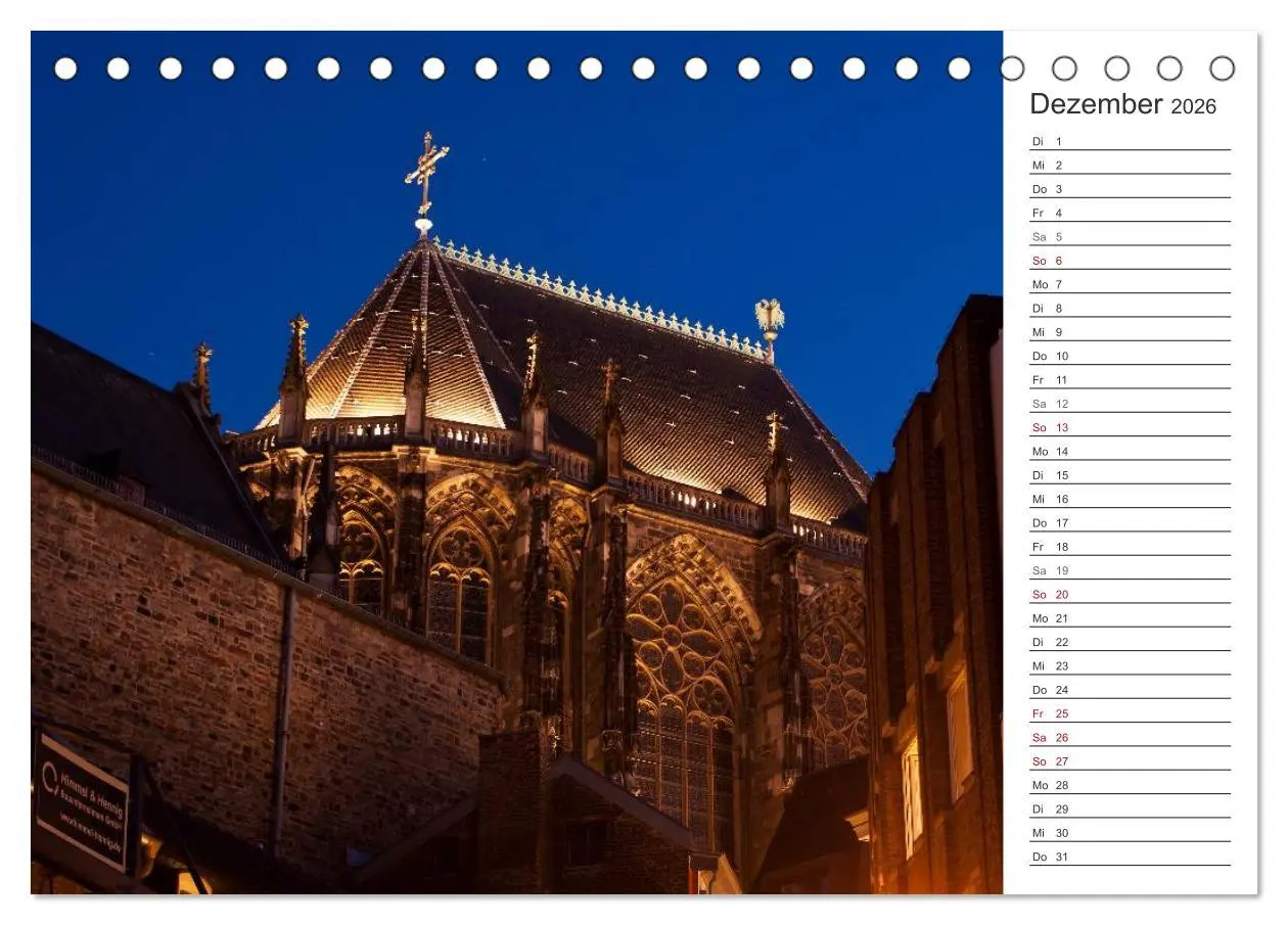 Bild: 9783516003857 | Kaiserstadt Aachen (Tischkalender 2026 DIN A5 quer), CALVENDO...