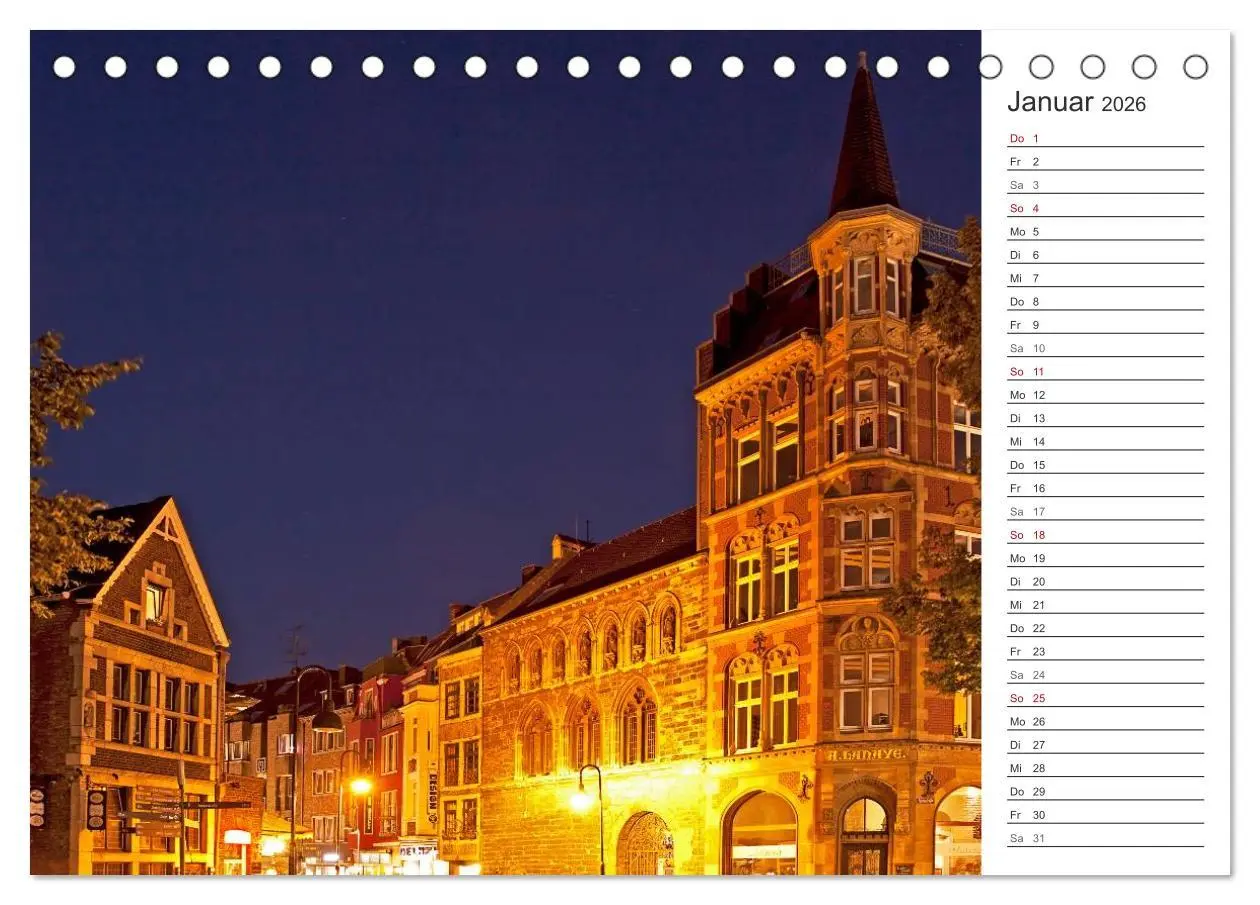 Bild: 9783516003857 | Kaiserstadt Aachen (Tischkalender 2026 DIN A5 quer), CALVENDO...