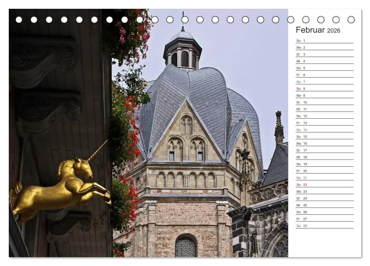 Bild: 9783516003857 | Kaiserstadt Aachen (Tischkalender 2026 DIN A5 quer), CALVENDO...