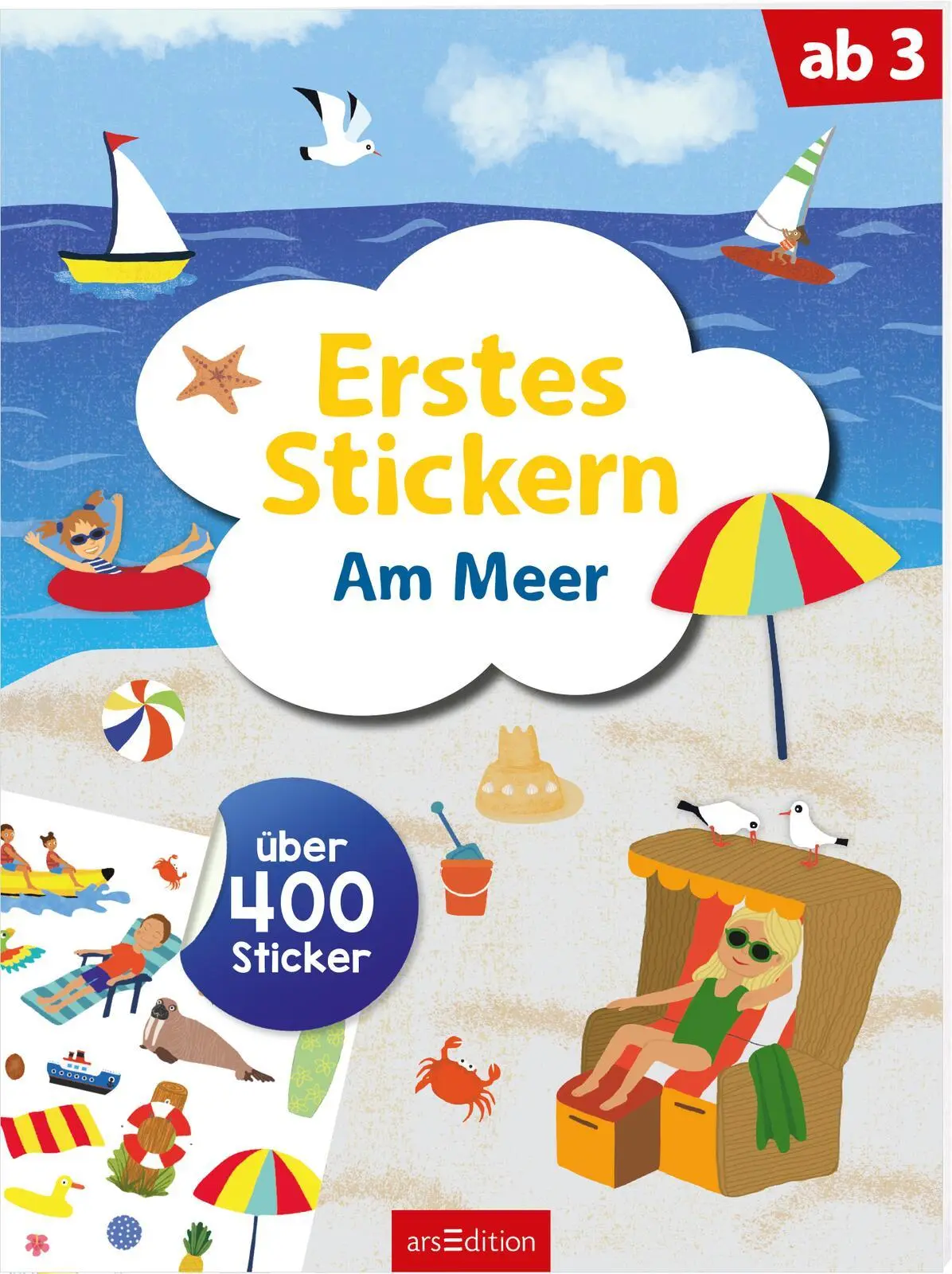 Cover: 9783845853857 | Erstes Stickern - Am Meer | Über 400 Sticker | Eleanor Sommer | Buch