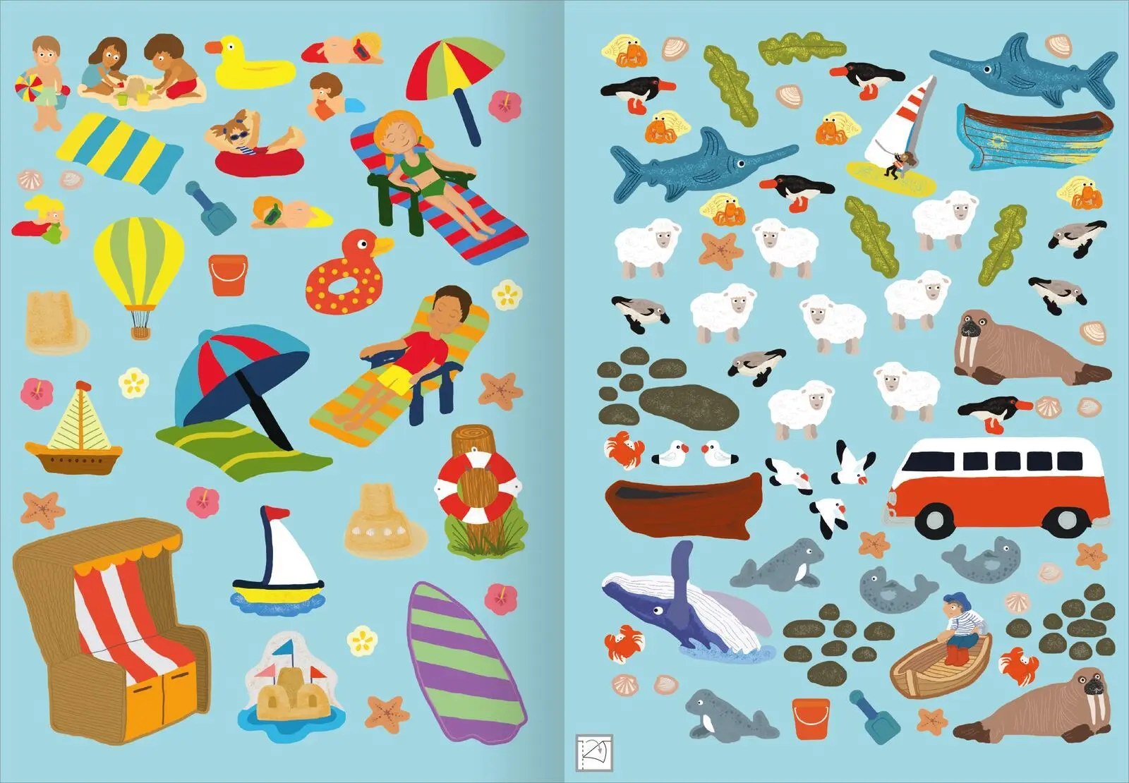 Bild: 9783845853857 | Erstes Stickern - Am Meer | Über 400 Sticker | Eleanor Sommer | Buch