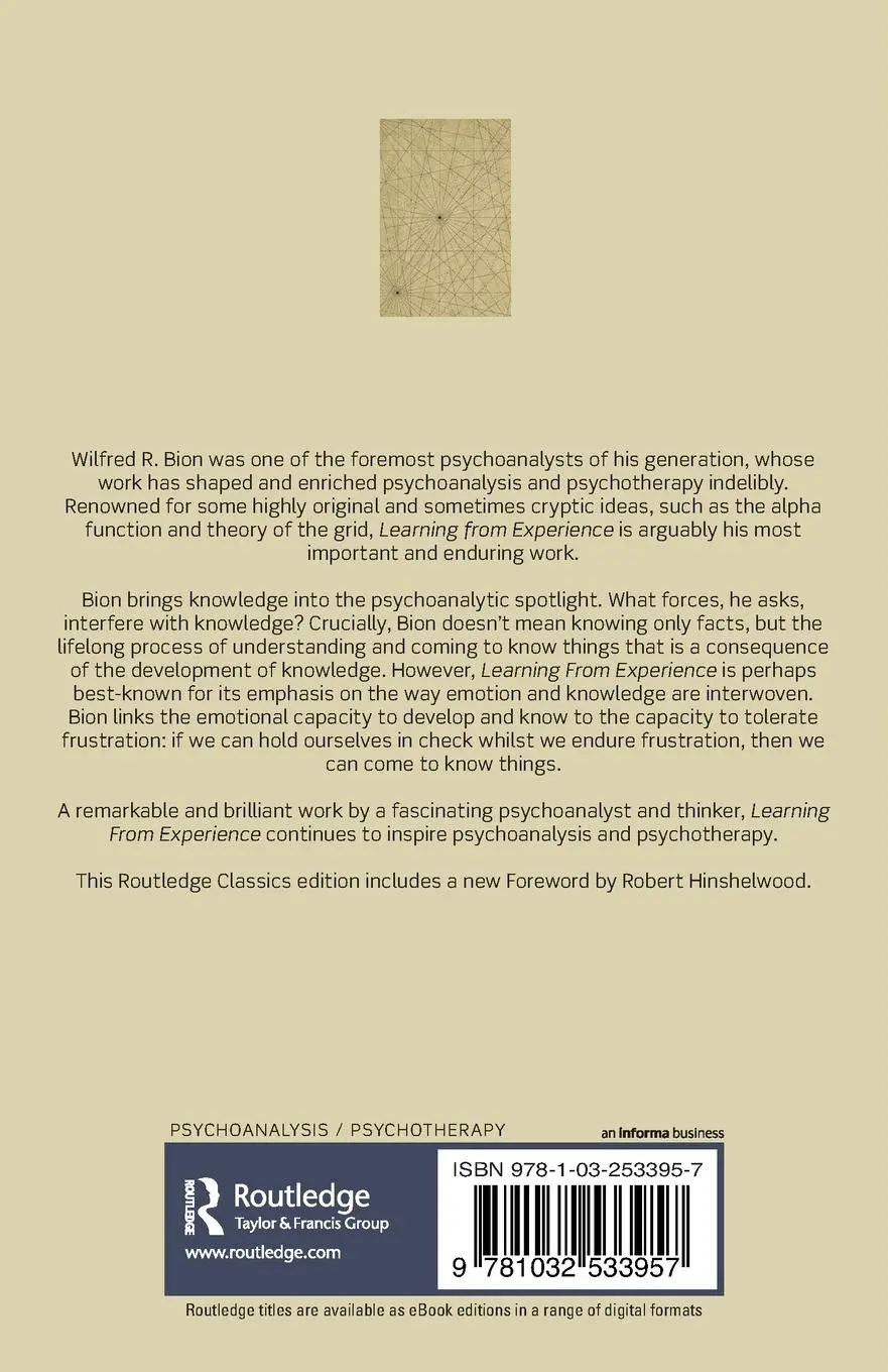 Rückseite: 9781032533957 | Learning From Experience | Wilfred Bion | Taschenbuch | Englisch