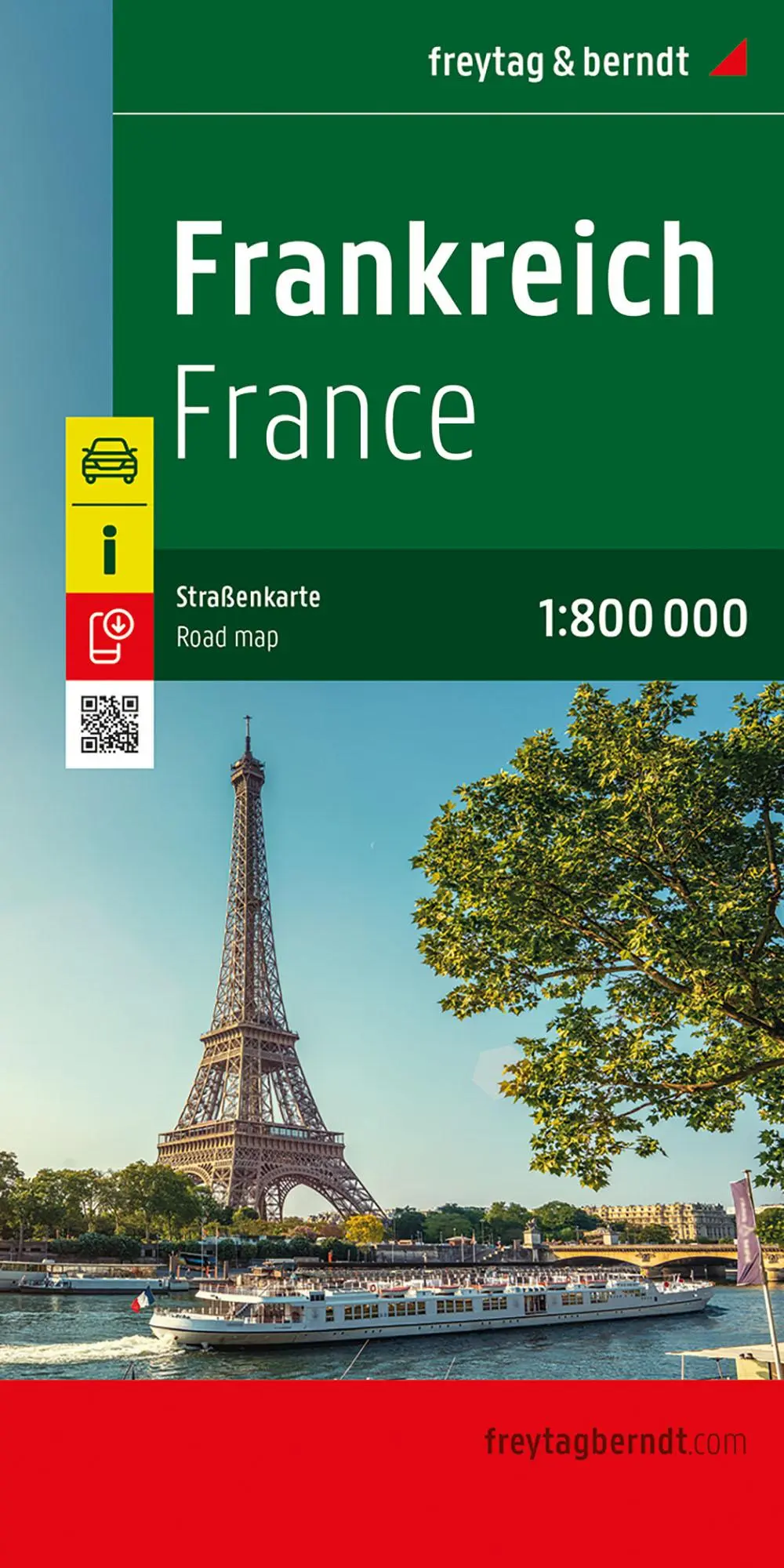Cover: 9783707923957 | Frankreich, Straßenkarte 1:800.000, freytag &amp; berndt | Berndt | 2025