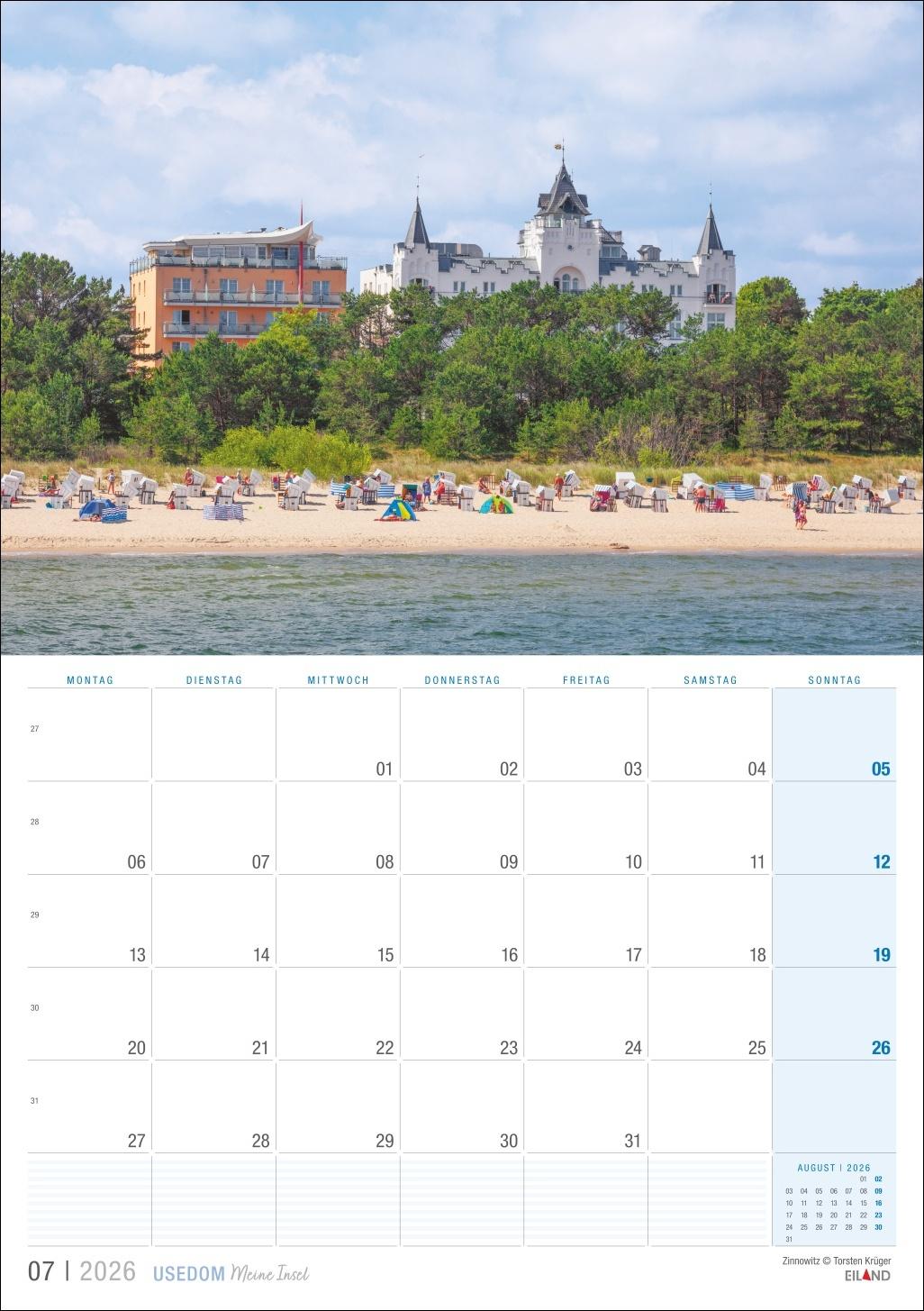 Bild: 9783964023957 | Usedom ...meine Insel Kalender 2026 | Eiland | Kalender | 13 S. | 2026