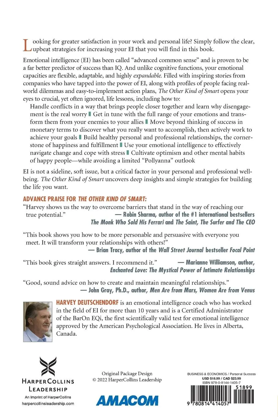 Rückseite: 9780814414057 | The Other Kind of Smart | Harvey Deutschendorf | Taschenbuch | 2012