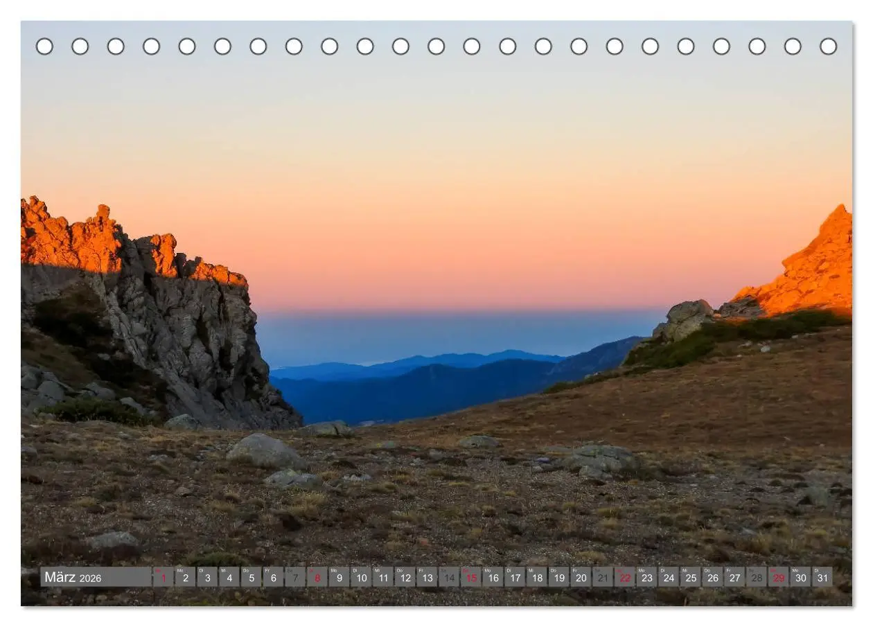 Bild: 9783457894057 | Korsika - Weitwanderweg GR 20 (Tischkalender 2026 DIN A5 quer),...