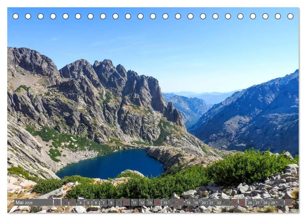 Bild: 9783457894057 | Korsika - Weitwanderweg GR 20 (Tischkalender 2026 DIN A5 quer),...