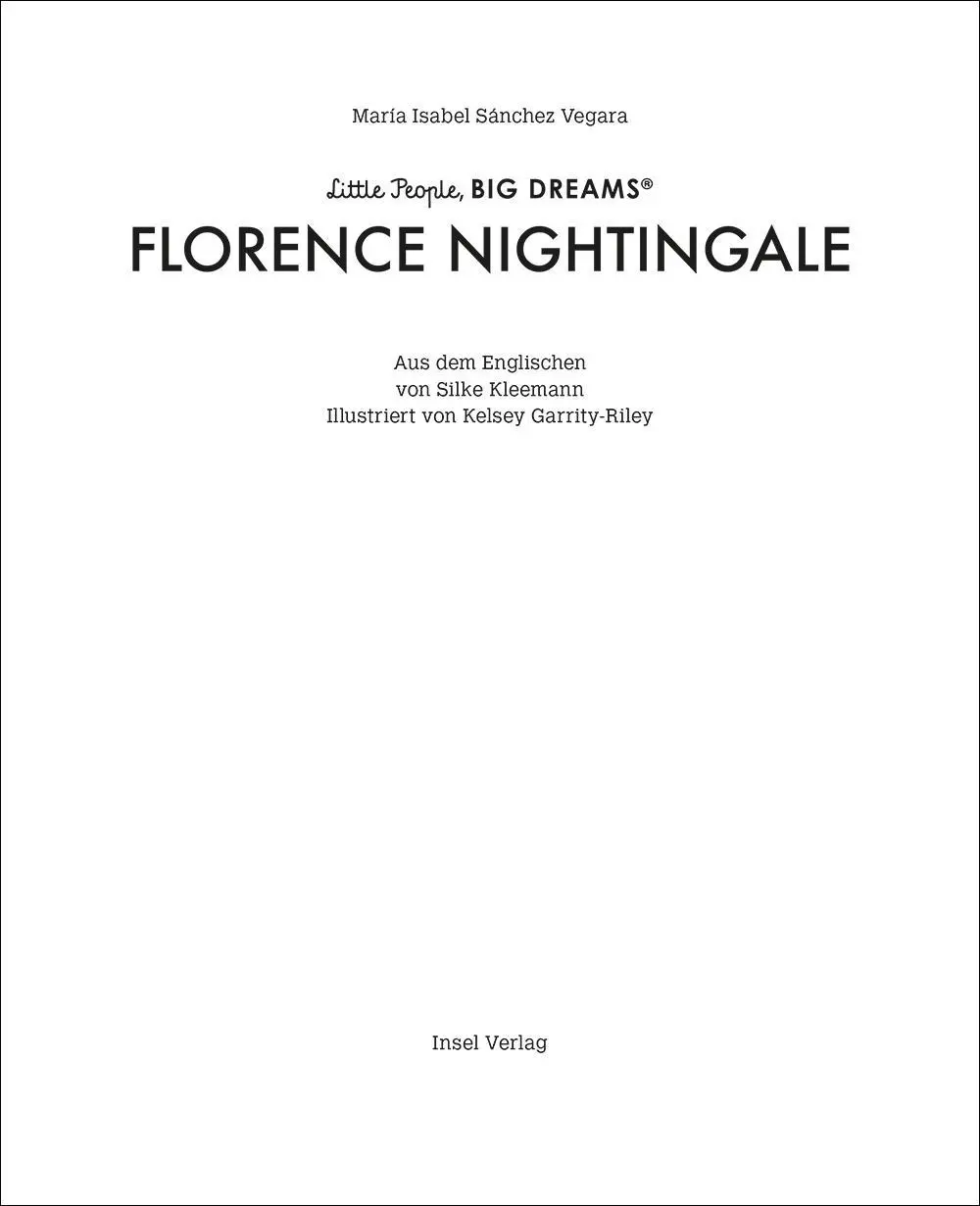 Bild: 9783458644057 | Florence Nightingale | María Isabel Sánchez Vegara | Buch | 32 S.