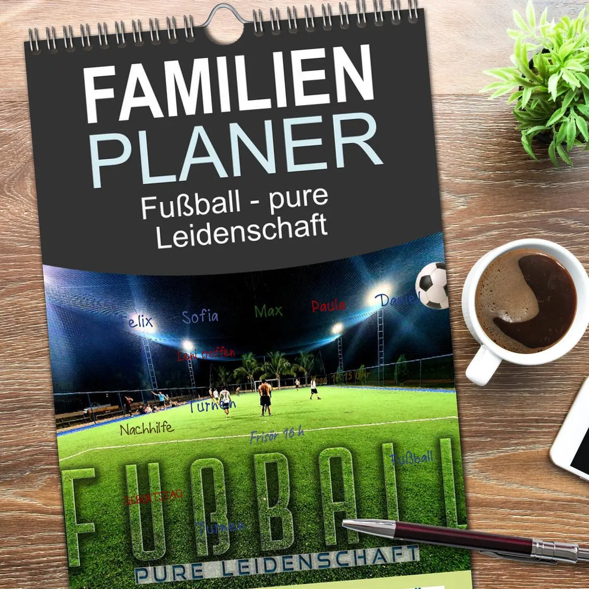 Bild: 9783516504057 | Familienplaner 2026 - Fußball - pure Leidenschaft mit 5 Spalten...