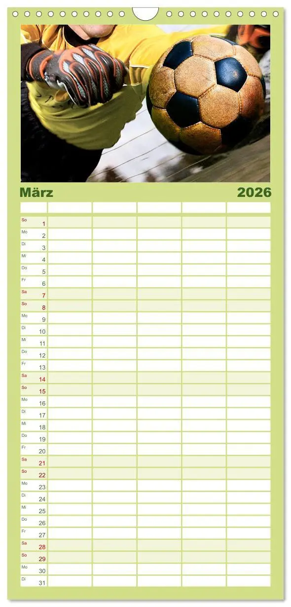Bild: 9783516504057 | Familienplaner 2026 - Fußball - pure Leidenschaft mit 5 Spalten...