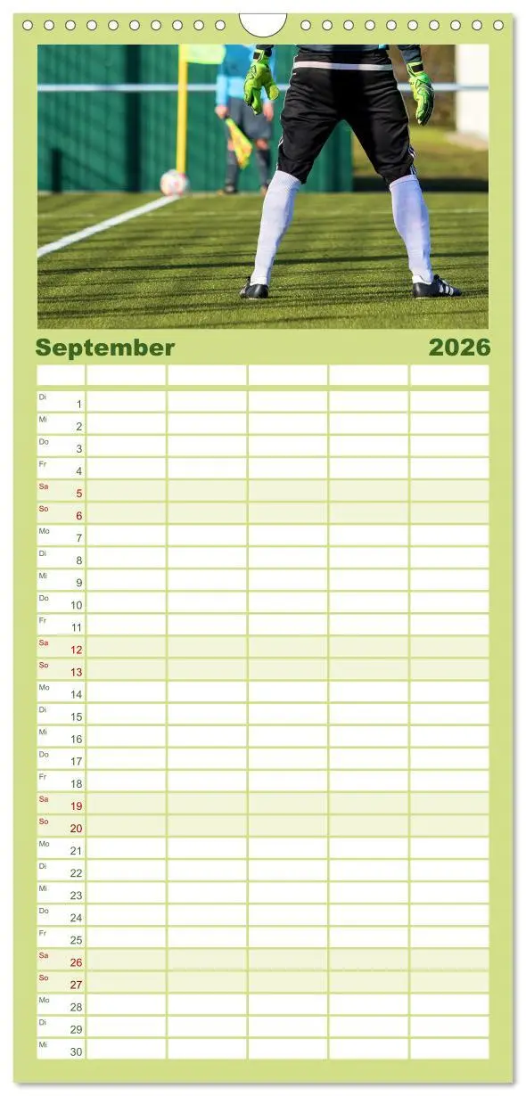 Bild: 9783516504057 | Familienplaner 2026 - Fußball - pure Leidenschaft mit 5 Spalten...