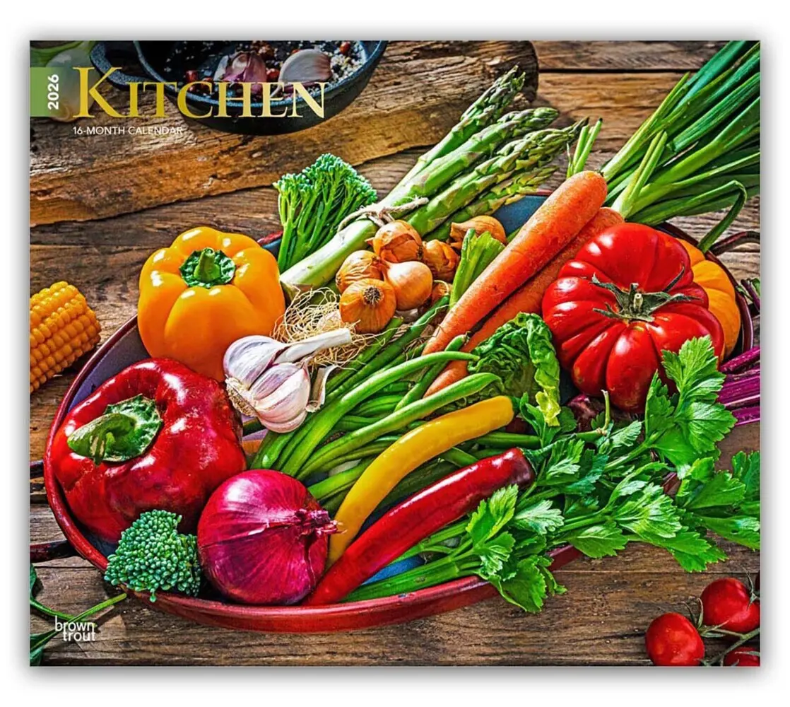 Cover: 9798330704057 | Kitchen 2026 14 X 24 Inch (Hanging) Monthly Deluxe Wall Calendar...