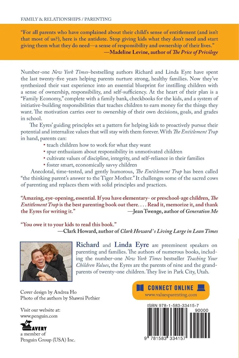 Rückseite: 9781583334157 | The Entitlement Trap | Richard Eyre (u. a.) | Taschenbuch | Englisch
