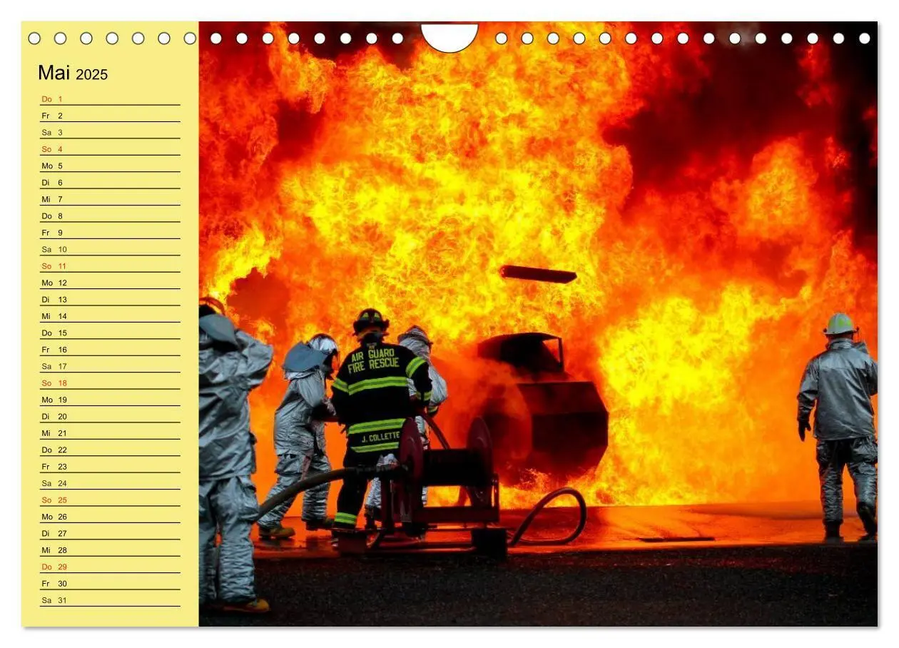 Bild: 9783435484157 | Die Feuerwehr. U.S. Firefighter im Einsatz (Wandkalender 2025 DIN...