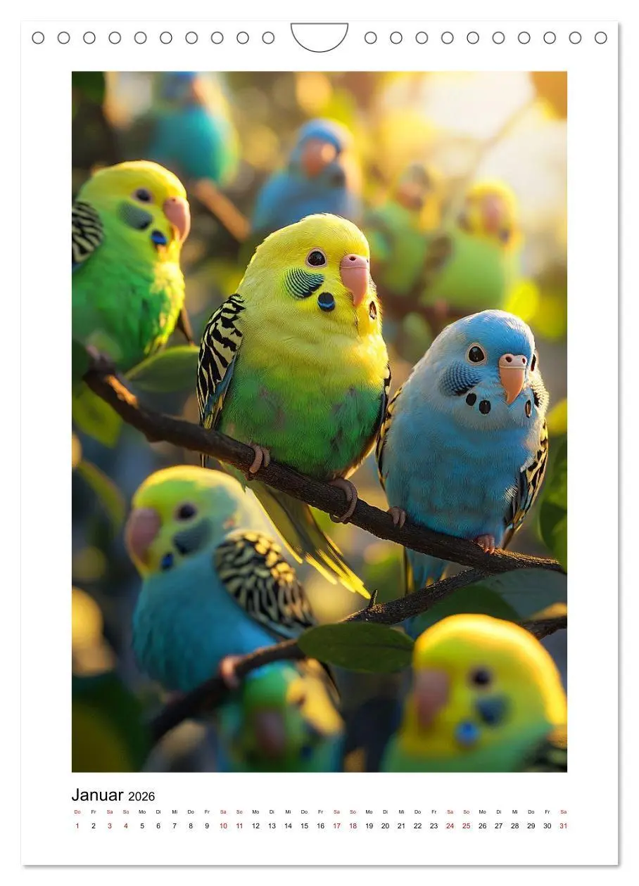 Bild: 9783516594157 | Welli Piepmätze (Wandkalender 2026 DIN A4 hoch), CALVENDO...