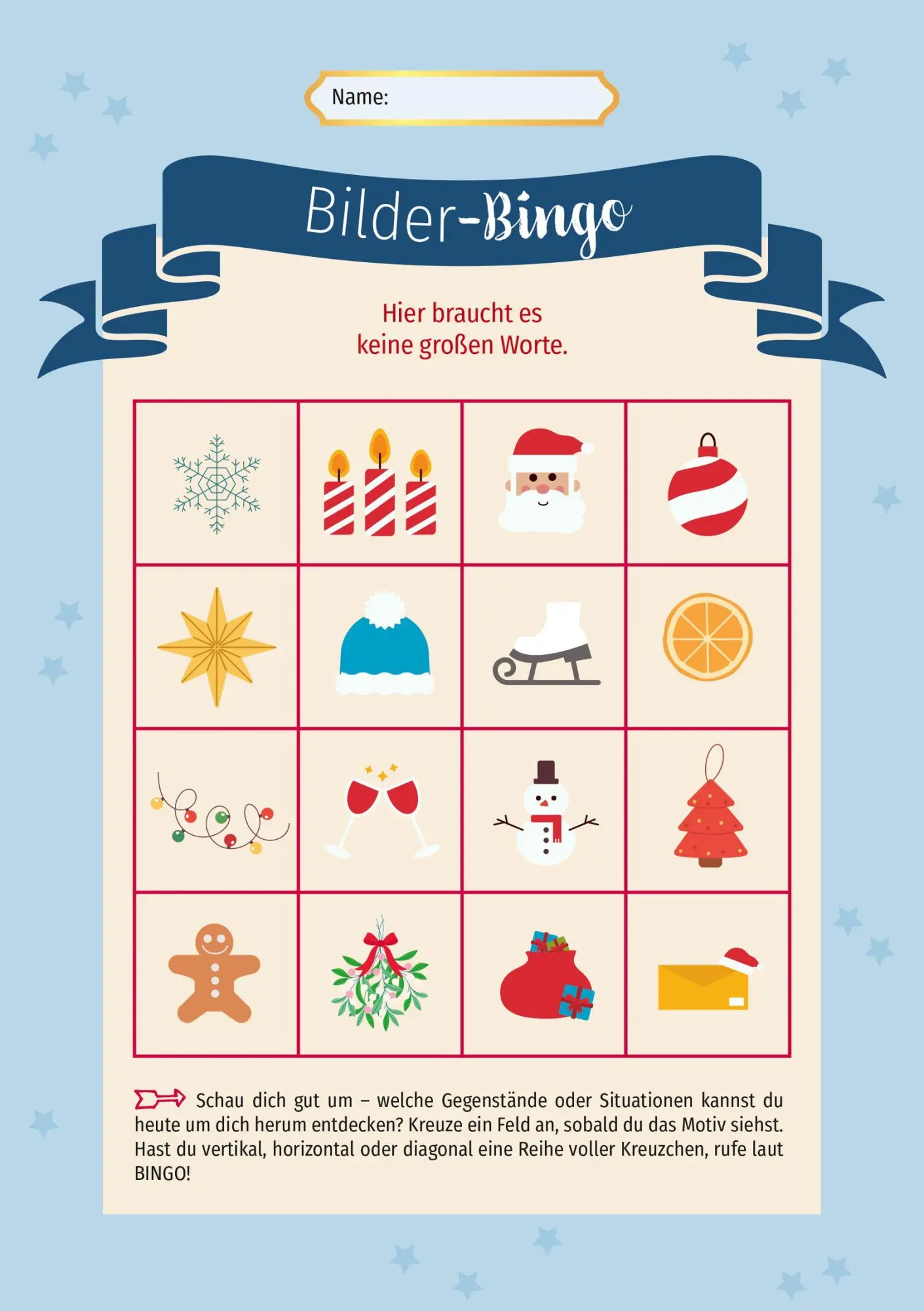 Bild: 4036442014257 | Weihnachts-Bingo | Julia Buck | Spiel | Spiele für die Weihnachtszeit