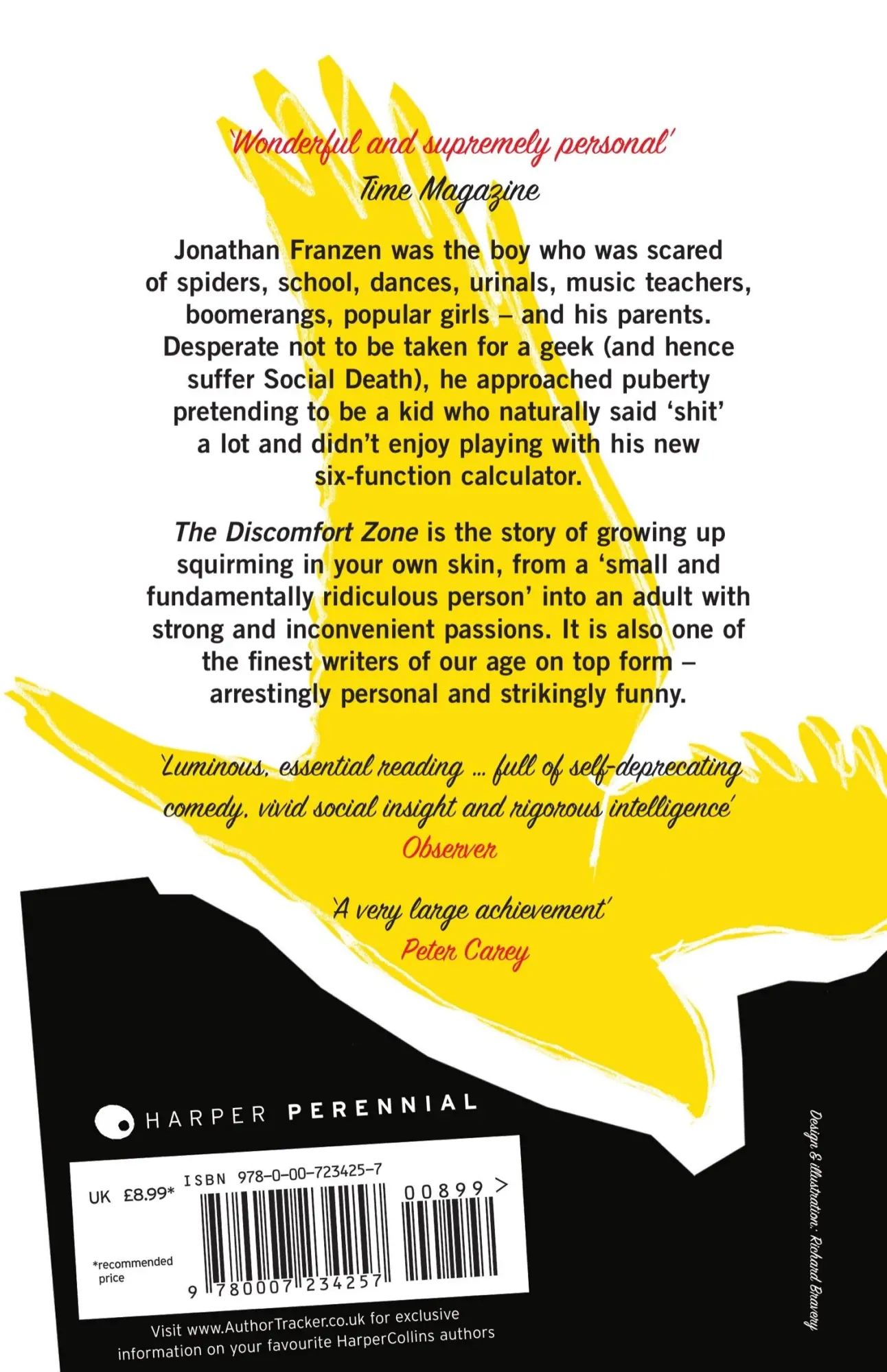 Rückseite: 9780007234257 | The Discomfort Zone | A Personal History | Jonathan Franzen | Buch