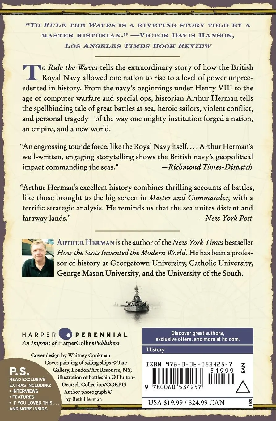 Rückseite: 9780060534257 | To Rule the Waves | Arthur Herman | Taschenbuch | Englisch | 2013