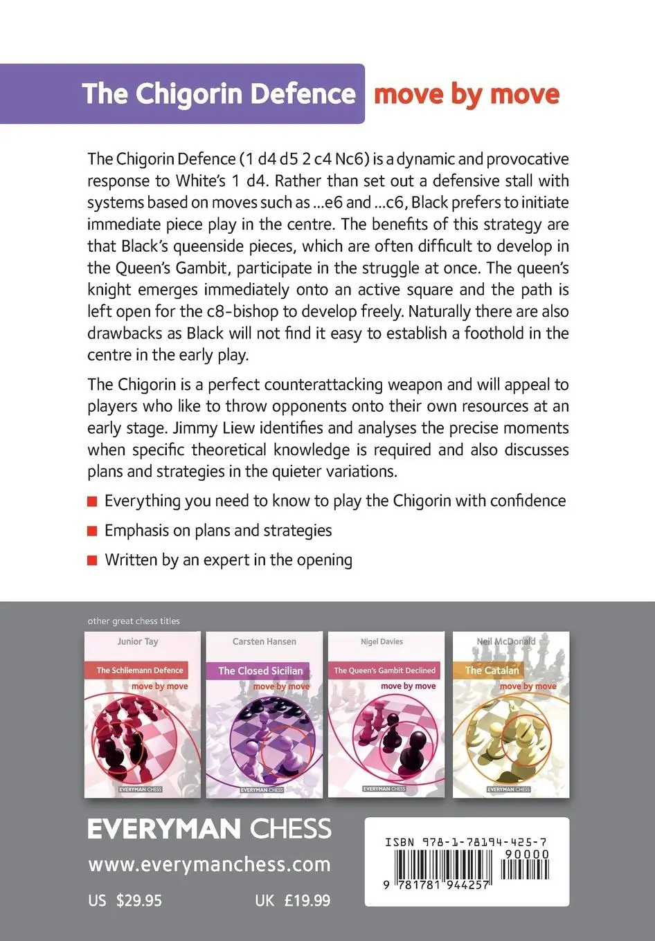 Rückseite: 9781781944257 | Chigorin | Move by Move | Jimmy Liew | Taschenbuch | Englisch | 2018