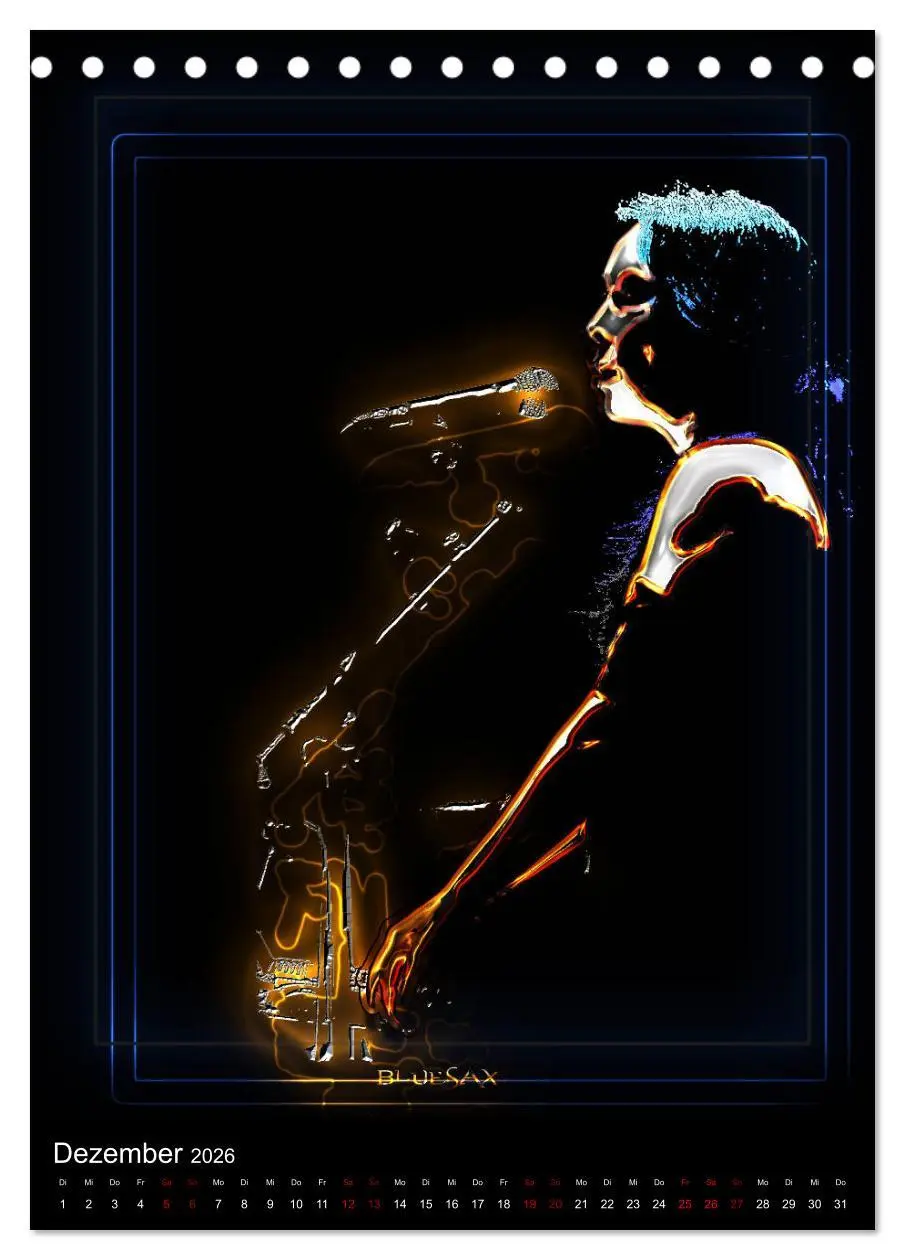 Bild: 9783516414257 | Jazz Ewig (Tischkalender 2026 DIN A5 hoch), CALVENDO Monatskalender