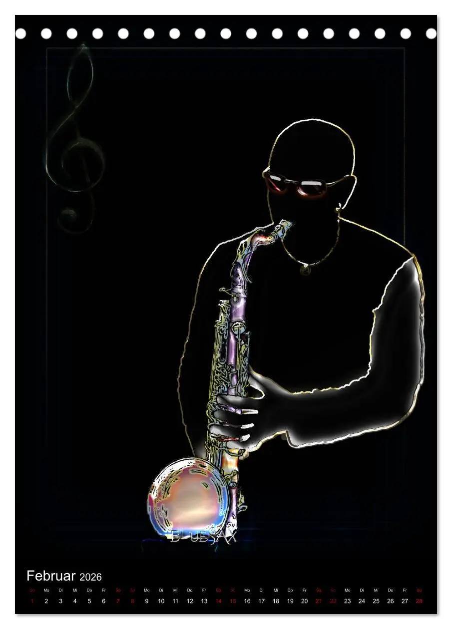 Bild: 9783516414257 | Jazz Ewig (Tischkalender 2026 DIN A5 hoch), CALVENDO Monatskalender
