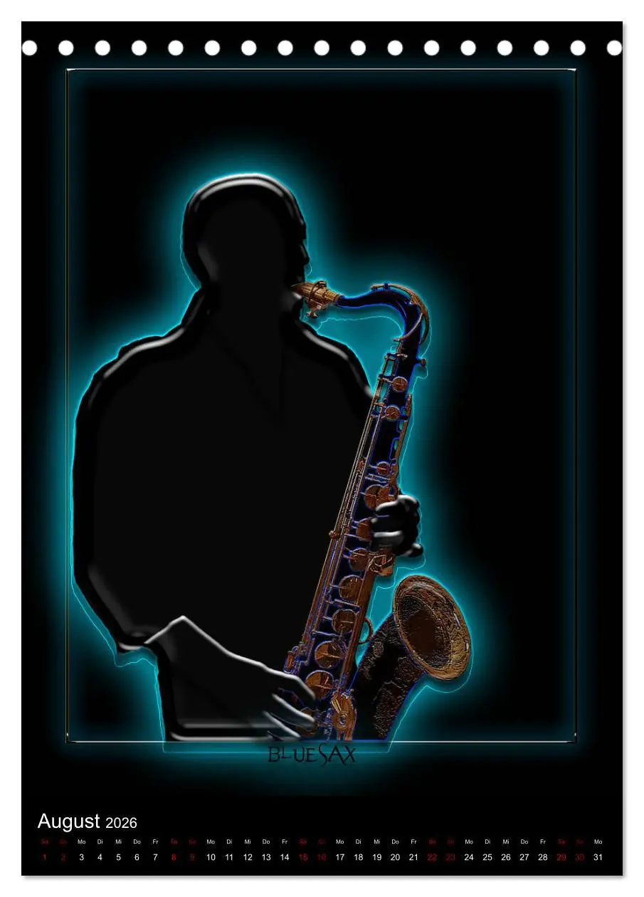 Bild: 9783516414257 | Jazz Ewig (Tischkalender 2026 DIN A5 hoch), CALVENDO Monatskalender
