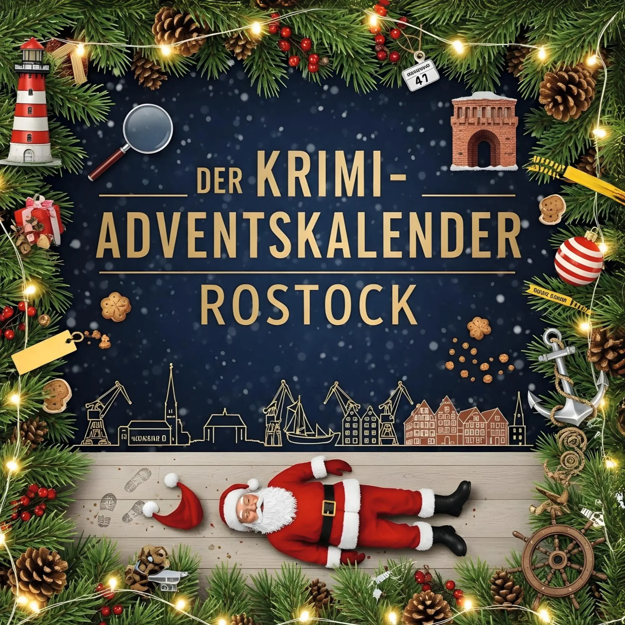 Cover: 9783695304257 | Der Krimi-Adventskalender Rostock | Mordsverdächtig in 24 Akten | Buch