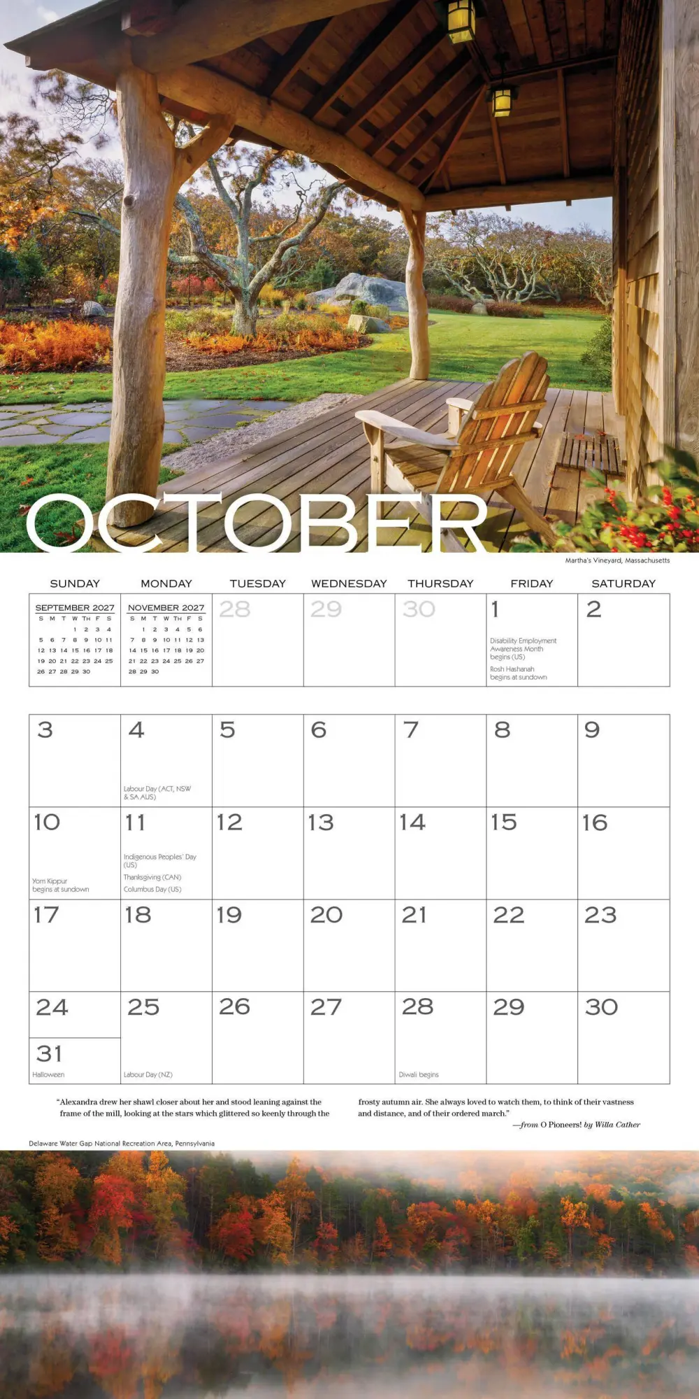 Bild: 9781523534357 | Out on the Porch Wall Calendar 2027 | Workman Calendars | Kalender