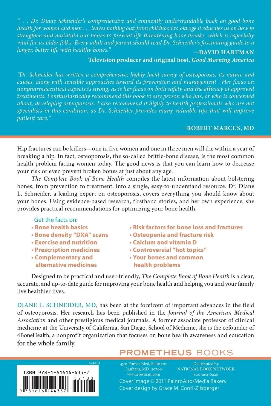 Rückseite: 9781616144357 | The Complete Book of Bone Health | Diane L. Schneider | Taschenbuch