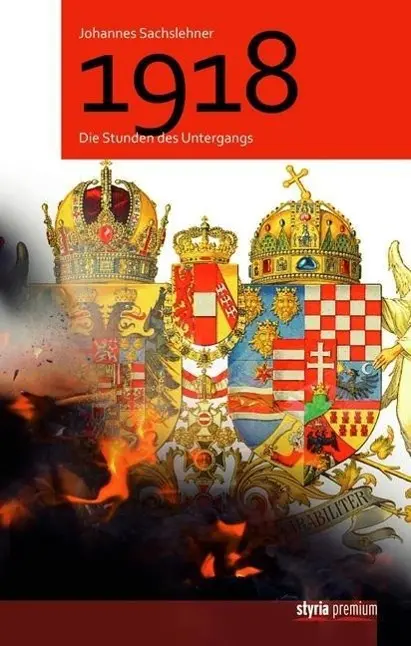 Cover: 9783222134357 | 1918 | Die Stunden des Untergangs, styria premium | Sachslehner | Buch