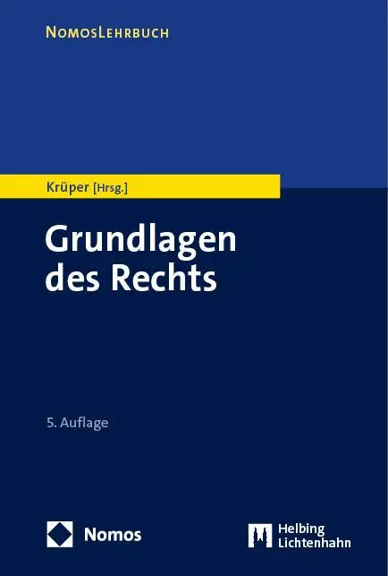 Cover: 9783848774357 | Grundlagen des Rechts | Julian Krüper | Taschenbuch | broschiert
