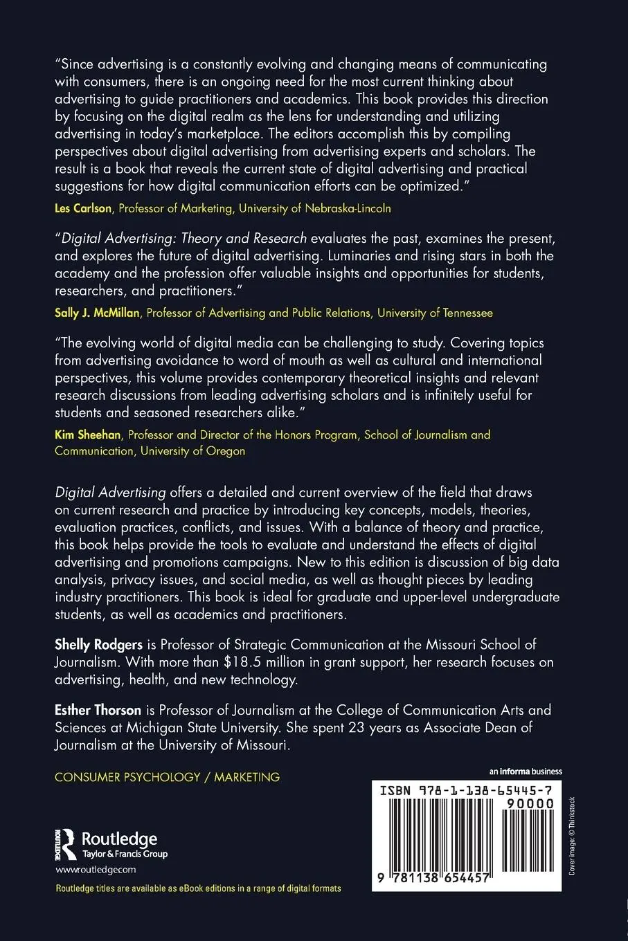 Rückseite: 9781138654457 | Digital Advertising | Theory and Research | Shelly Rodgers (u. a.)