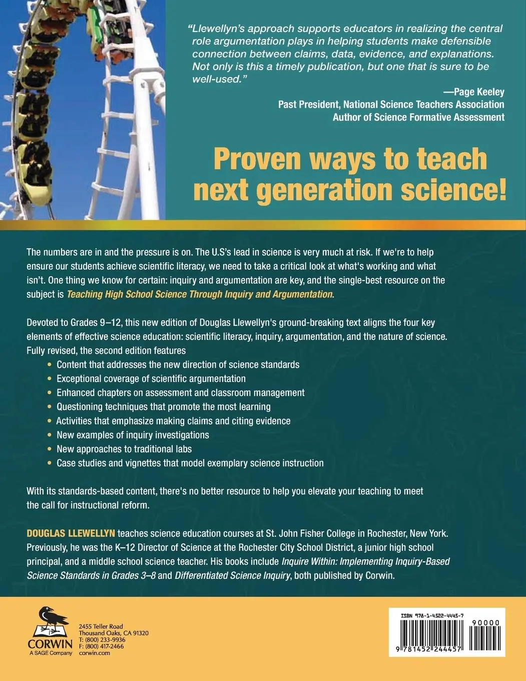 Rückseite: 9781452244457 | Teaching High School Science Through Inquiry and Argumentation | Buch