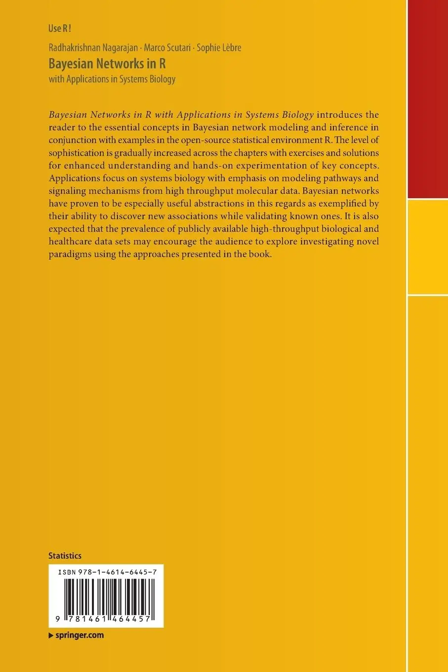 Rückseite: 9781461464457 | Bayesian Networks in R | with Applications in Systems Biology | Buch