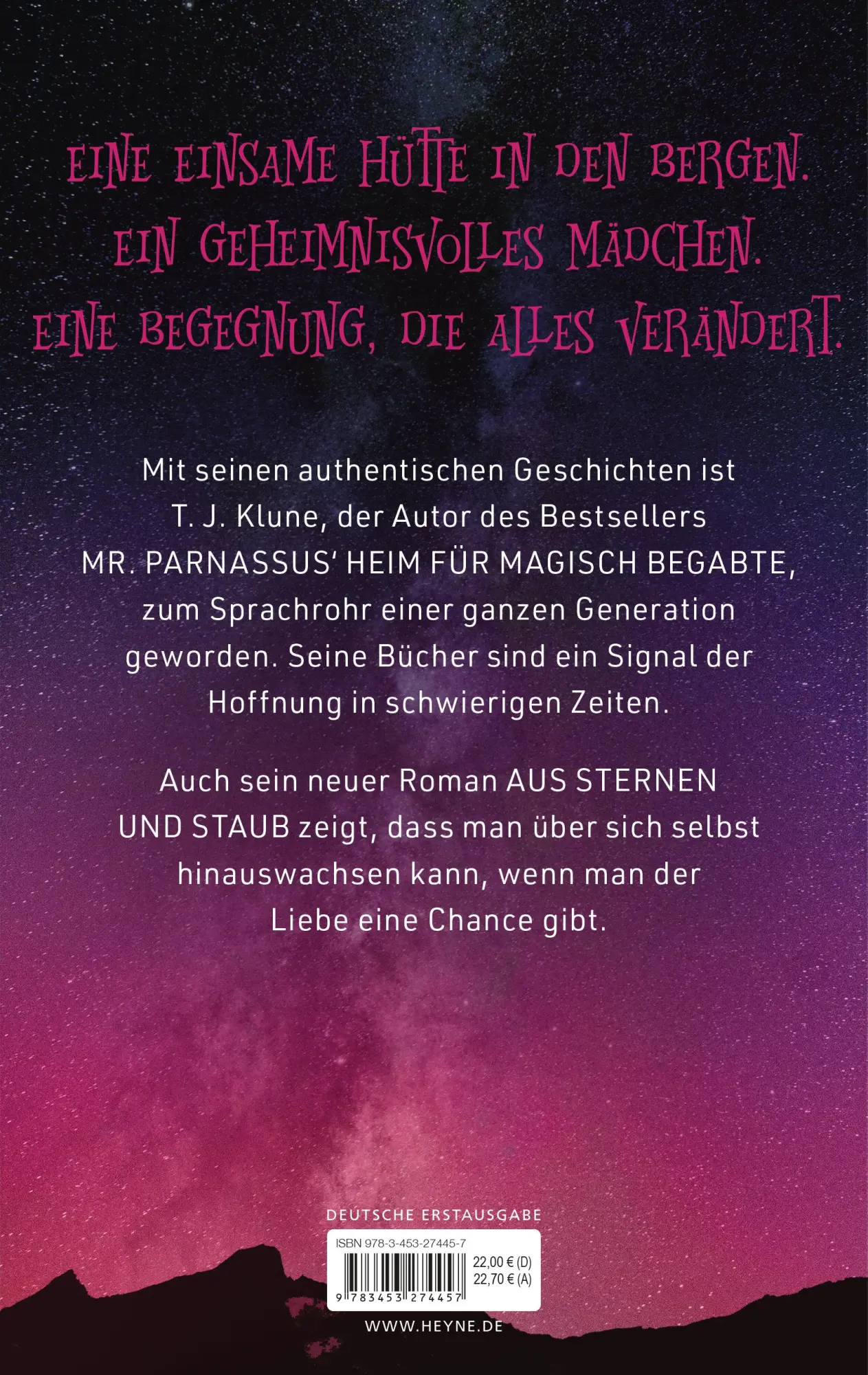 Bild: 9783453274457 | Aus Sternen und Staub | Roman | T. J. Klune | Buch | 480 S. | Deutsch