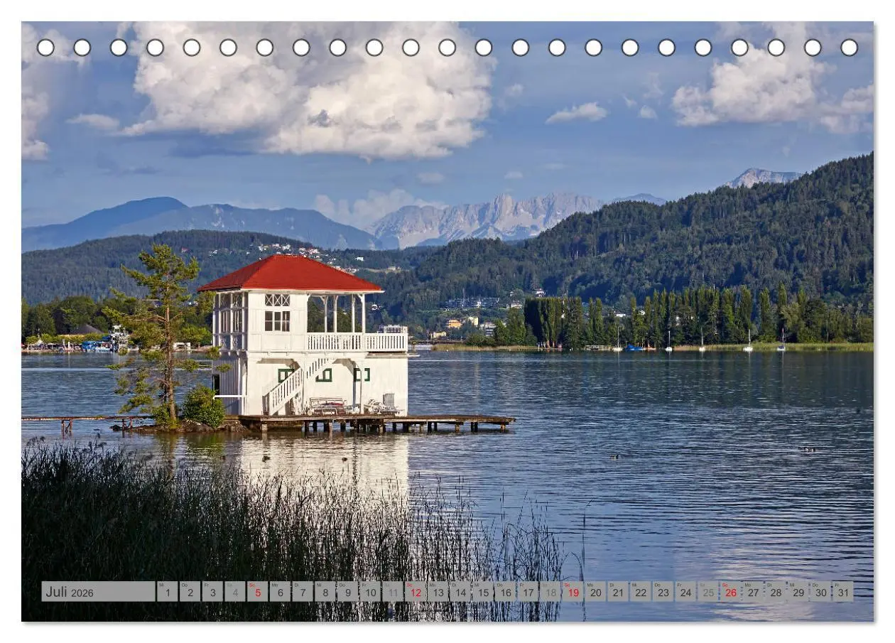 Bild: 9783457474457 | Kärnten (Tischkalender 2026 DIN A5 quer), CALVENDO Monatskalender