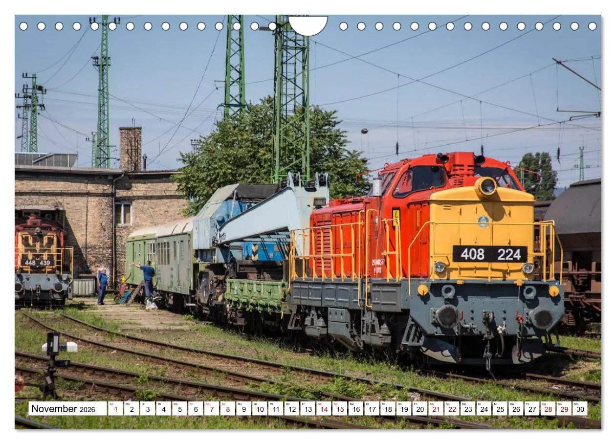 Bild: 9783457854457 | Eisenbahn in Ungarn (Wandkalender 2026 DIN A4 quer), CALVENDO...
